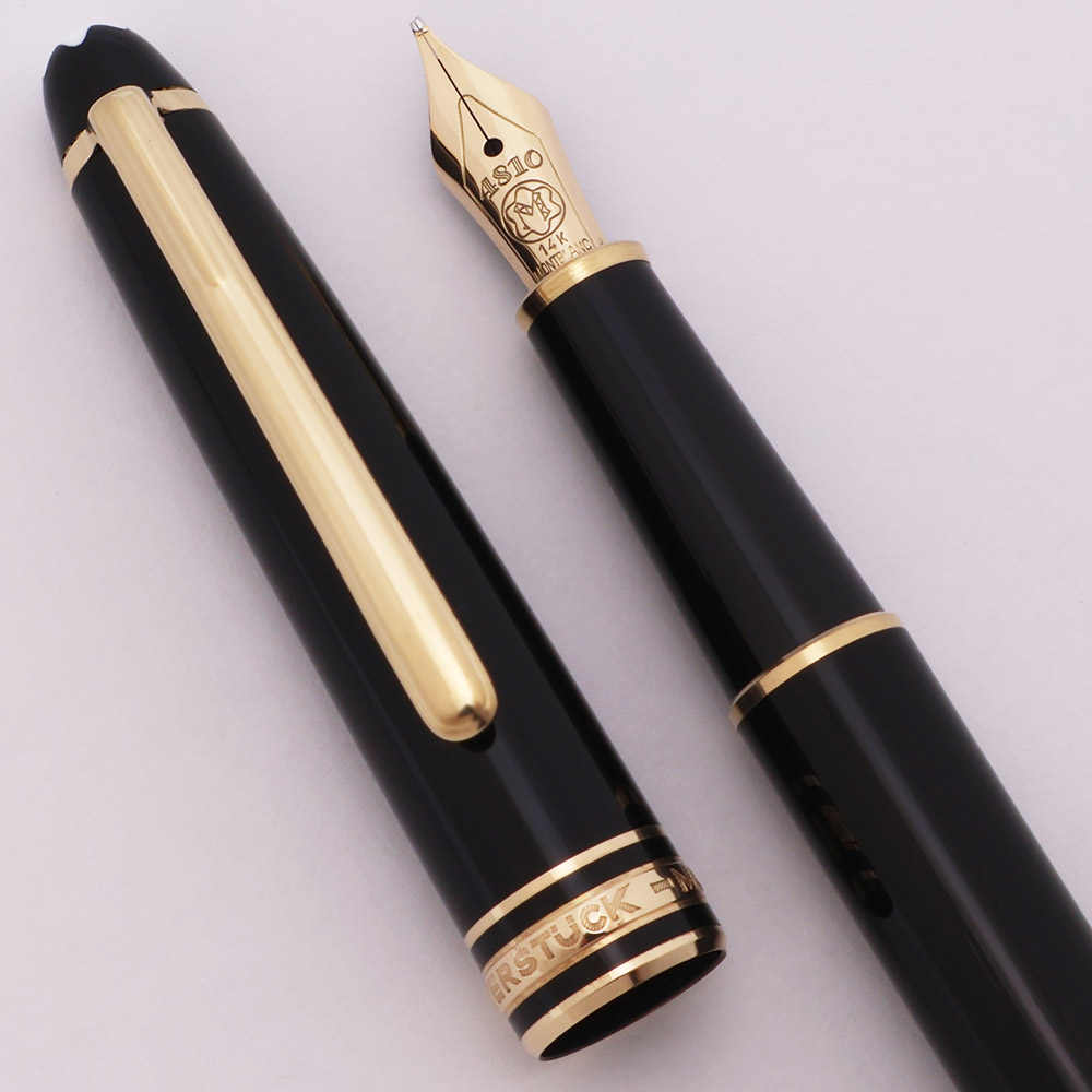 MONTBLANC 万年筆 14K W.-Germany Montblanc Meisterstuck 144 (W-Germany, Pre-1989) - Black, Gold